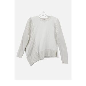 Athleta Bayridge White Asymmetrical Sweater